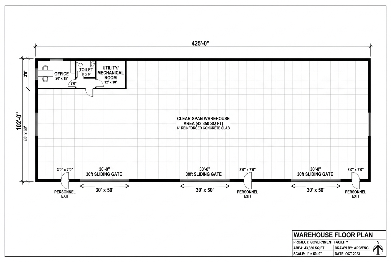 2D Architectural Floor Plan